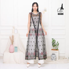 VEST OUTER TILE HANA OZIKO 03309 LD 105 I Outer Kondangan Wanita I Outer Fashion Casual