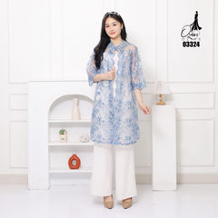 VEST OUTER TILE OZIKO 03324 LD 105 I Outer Kondangan Wanita I Outer Casual Remaja