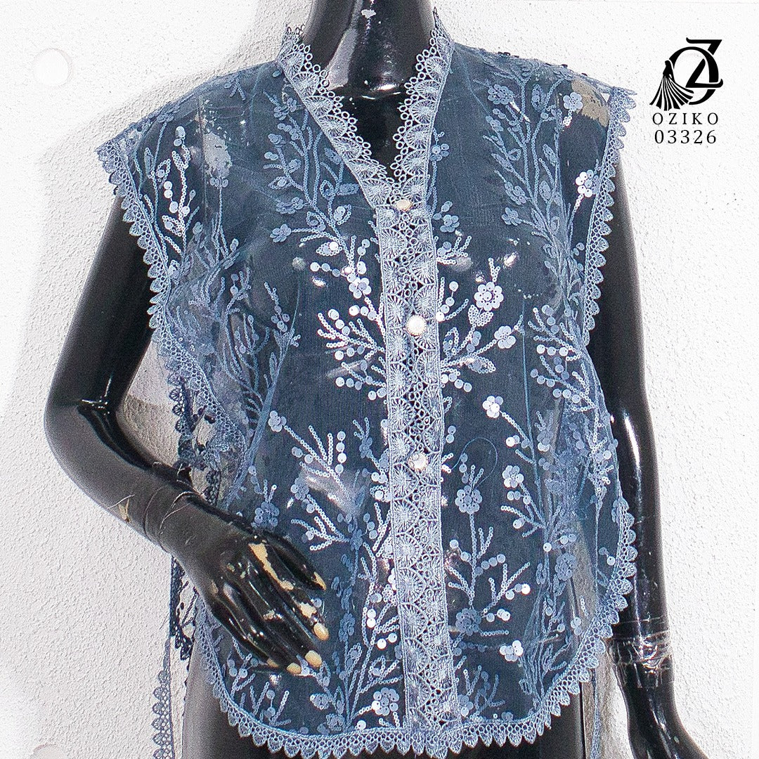 VEST OUTER TILE OZIKO 03326 LD 105 I Outer Kondangan Wanita I Outer Casual Formal