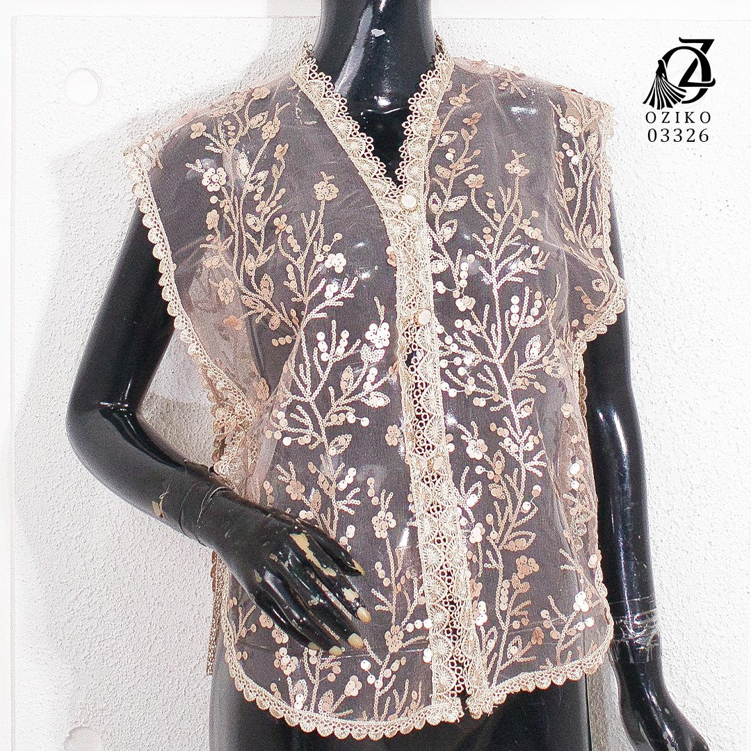 VEST OUTER TILE OZIKO 03326 LD 105 I Outer Kondangan Wanita I Outer Casual Formal