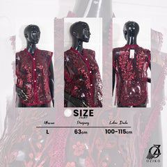 VEST OUTER TILE OZIKO 03326 LD 105 I Outer Kondangan Wanita I Outer Casual Formal