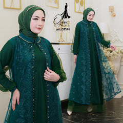 GAMIS OZIAS TILE NAMIRA 07141 LD 105 I Gamis Wanita Wisuda I Gamis Pesta