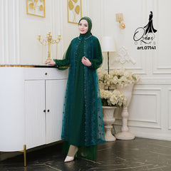 GAMIS OZIAS TILE NAMIRA 07141 LD 105 I Gamis Wanita Wisuda I Gamis Pesta
