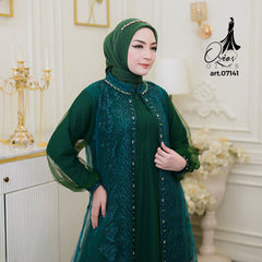 GAMIS OZIAS TILE NAMIRA 07141 LD 105 I Gamis Wanita Wisuda I Gamis Pesta