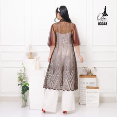 VEST OUTER TILE OZIKO 03348 LD 105 I Outer Kondangan Wanita I Outer Casual Cantik