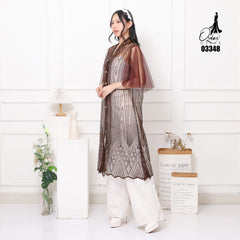 VEST OUTER TILE OZIKO 03348 LD 105 I Outer Kondangan Wanita I Outer Casual Cantik