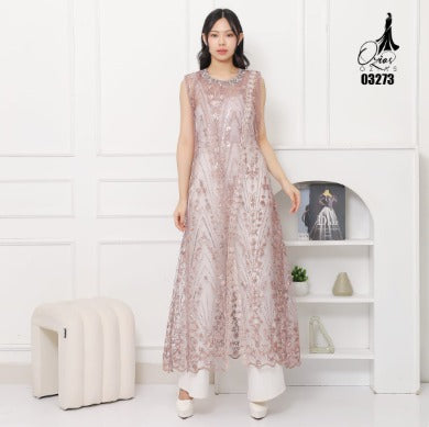 VEST OUTER OZIKO TILE HANA 03273 I Outer Kondangan Muslimah I Luaran Outfit Wanita