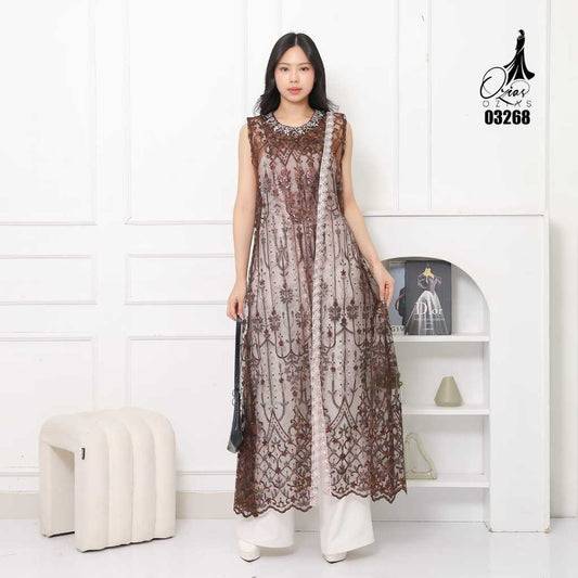 VEST OUTER OZIKO TILE HANA 03268  I Outer Kondangan Muslimah I Luaran Outfit Wanita