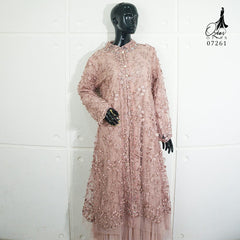 GAMIS OZIAS TILE 07261 LD 105 I Gamis Kondangan Cantik I Gamis Malay Mewah