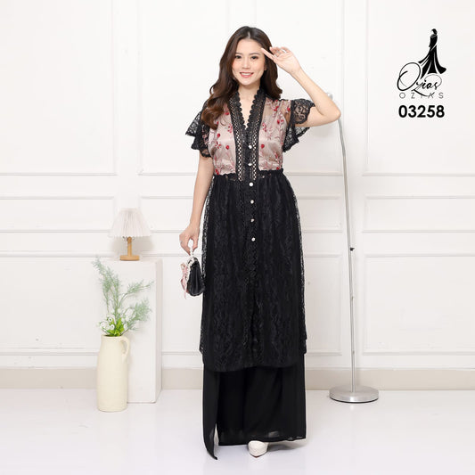 VEST OUTER TILE OZIKO 03258 LD 105 I Outer Kondangan Wanita I Outer Fashion Muslimah