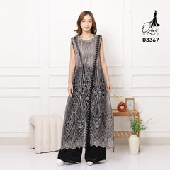 VEST OUTER TILE SPANGLE HANA 03367 LD 105 I Outer Kondangan Wanita I Outer Casual Remaja
