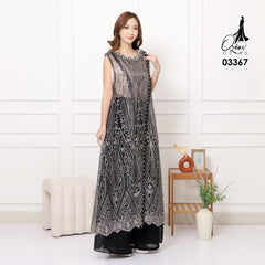 VEST OUTER TILE SPANGLE HANA 03367 LD 105 I Outer Kondangan Wanita I Outer Casual Remaja