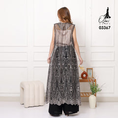VEST OUTER TILE SPANGLE HANA 03367 LD 105 I Outer Kondangan Wanita I Outer Casual Remaja