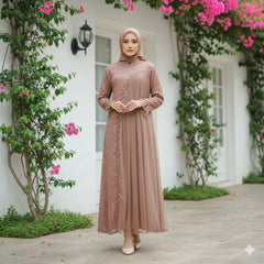 GAMIS INAYA AZURA OZIAS 09962 I Gamis Pesta Kondangan I Gamis wisuda Muslimah I Jumbo 5XL