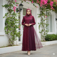 GAMIS INAYA AZURA OZIAS 09962 I Gamis Pesta Kondangan I Gamis wisuda Muslimah I Jumbo 5XL