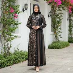 GAMIS INAYA AZURA OZIAS 09962 I Gamis Pesta Kondangan I Gamis wisuda Muslimah I Jumbo 5XL