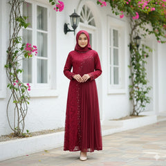 GAMIS INAYA AZURA OZIAS 09962 I Gamis Pesta Kondangan I Gamis wisuda Muslimah I Jumbo 5XL