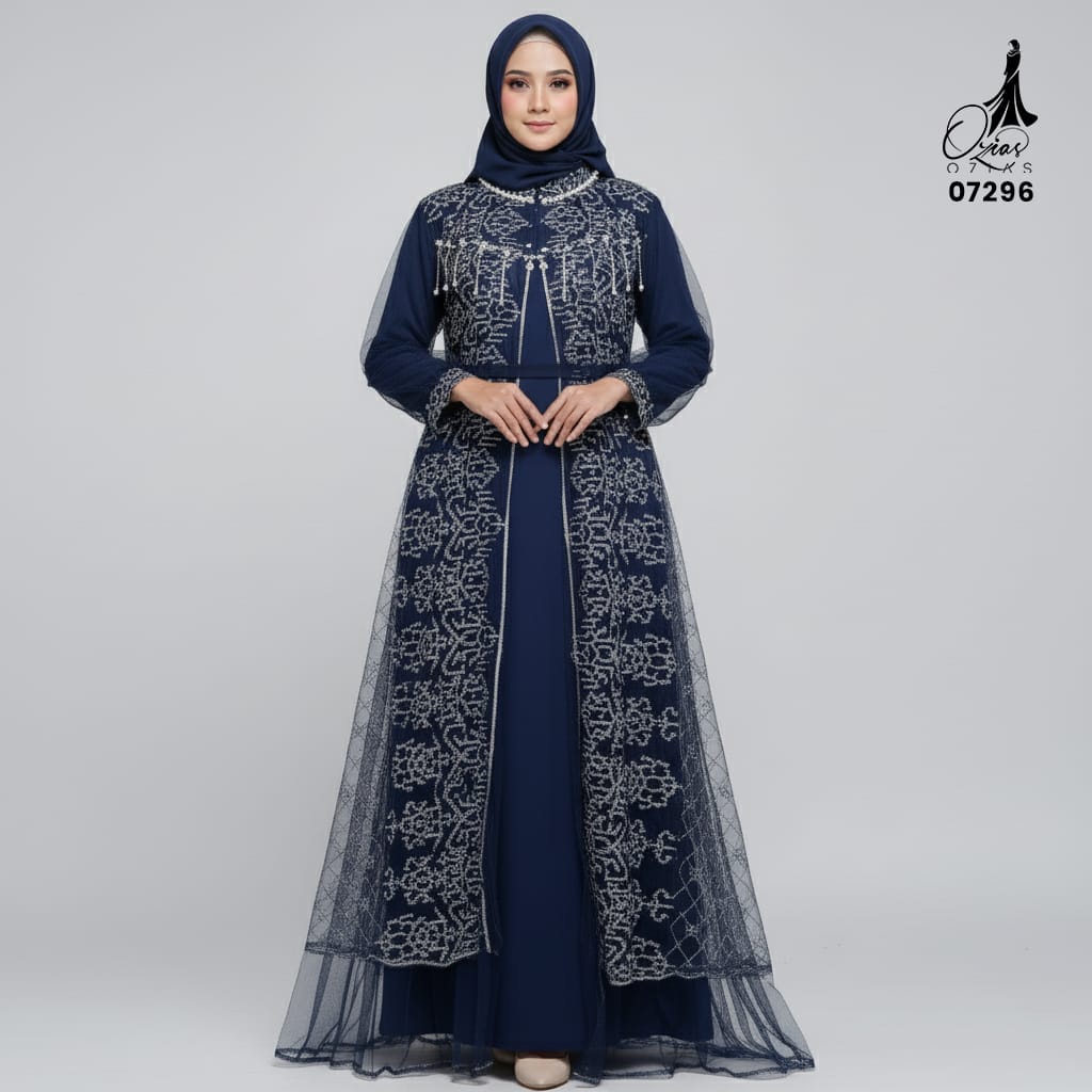 OZIAS Gamis Tile 07296 LD 105 I Gamis Kondangan Wanita I Gamis Fashion Casual