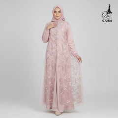 GAMIS OZIAS TILE 07254 LD 105 I Gamis Kondangan Wanita I Gamis Casual Formal
