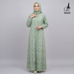 GAMIS OZIAS BROKAT FIMELA 09469 LD 105 120 140 I Fashion Muslimah Hijab I Gamis Kondangan Simpel Nyaman Panjang Santai Dress 2XL 4XL