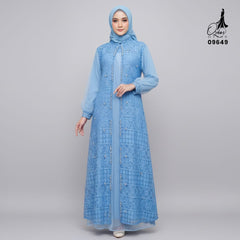 GAMIS OZIAS BROKAT FIMELA 09469 LD 105 120 140 I Fashion Muslimah Hijab I Gamis Kondangan Simpel Nyaman Panjang Santai Dress 2XL 4XL