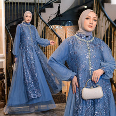 GAMIS OZIAS TILE 07306 LD 105 I Gamis Kondagan Wanita I Gamis FAshion Casual