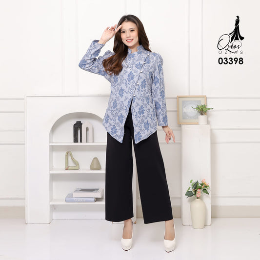 OZIKO Vest Outer Fukuro Jacquard 03398 LD 105 I Outer Kondangan Wanita I Outer Casual Remaja