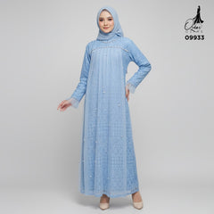 GAMIS OZIAS BROKAT FIMELA 09933 LD 105 120 140 I Gamis Kondangan Jumbo I Fashion Muslimah I Jumbo 2XL 4XL