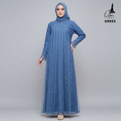 GAMIS OZIAS BROKAT FIMELA 09933 LD 105 120 140 I Gamis Kondangan Jumbo I Fashion Muslimah I Jumbo 2XL 4XL