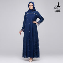 GAMIS OZIAS BROKAT FIMELA 09933 LD 105 120 140 I Gamis Kondangan Jumbo I Fashion Muslimah I Jumbo 2XL 4XL