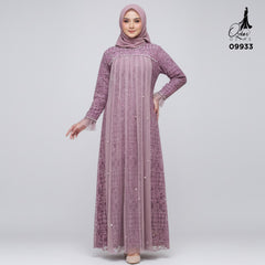GAMIS OZIAS BROKAT FIMELA 09933 LD 105 120 140 I Gamis Kondangan Jumbo I Fashion Muslimah I Jumbo 2XL 4XL