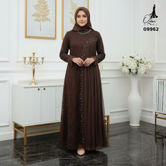 GAMIS INAYA AZURA OZIAS 09962 I Gamis Pesta Kondangan I Gamis wisuda Muslimah I Jumbo 5XL