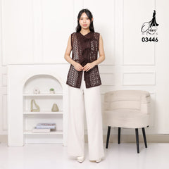 VEST OUTER TILE OZIKO 03446 LD 105 I Outer Kondangan Wanita I Outer Fasion Casual