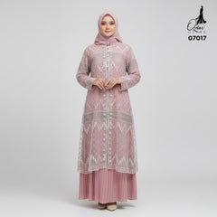 GAMIS OZIAS TILE 07017 LD 105 I Gamis Kondangan Mewah I Gamis Wisuda Muslimah Nyaman Panjang