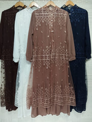 GAMIS OZIAS TILE 07378 LD 105 I Gamis Kondangan Remaja I Gamis Lebaran Mewah