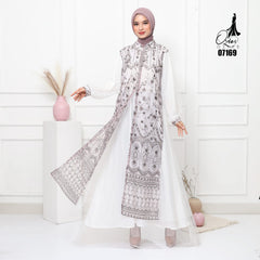 GAMIS OZIAS TILE 07169 LD 105 I Gamis Kondangan Wanita I Gamis Fashion Muslimah