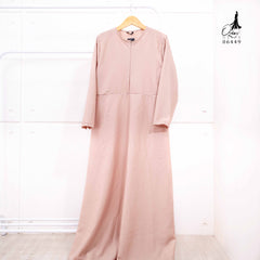GAMIS OZIAS CREPE 06449 LD 105 I Gamis Kondangan Busui Polos I Gamis Casual Simpel
