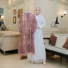 GAMIS OZIAS TILE 07240 LD 105 I Gamis Kondangan Wanita I Gamis Fashion Muslimah