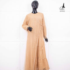 GAMIS OZIAS BROKAT 09442 LD 105 I Gamis Kondangan Fashion I Gamis Remaja Wisuda Muslimah Nyaman Panjang