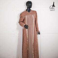 GAMIS OZIAS BROKAT 10017 LD 105 I Gamis Kondangan Mewah I Gamis Pesta