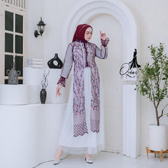 GAMIS OZIAS TILE 07229 LD 105 I Gamis Kondangan Wanita I Gamis Fashion Muslimah