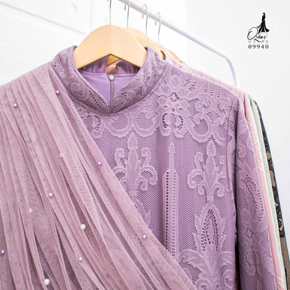 GAMIS OZIAS BROKAT HARMONIA 09940 LD 105 & LD 120 I Gamis Mewah Kondangan I Fashion Muslimah Santai Panjang Nyaman