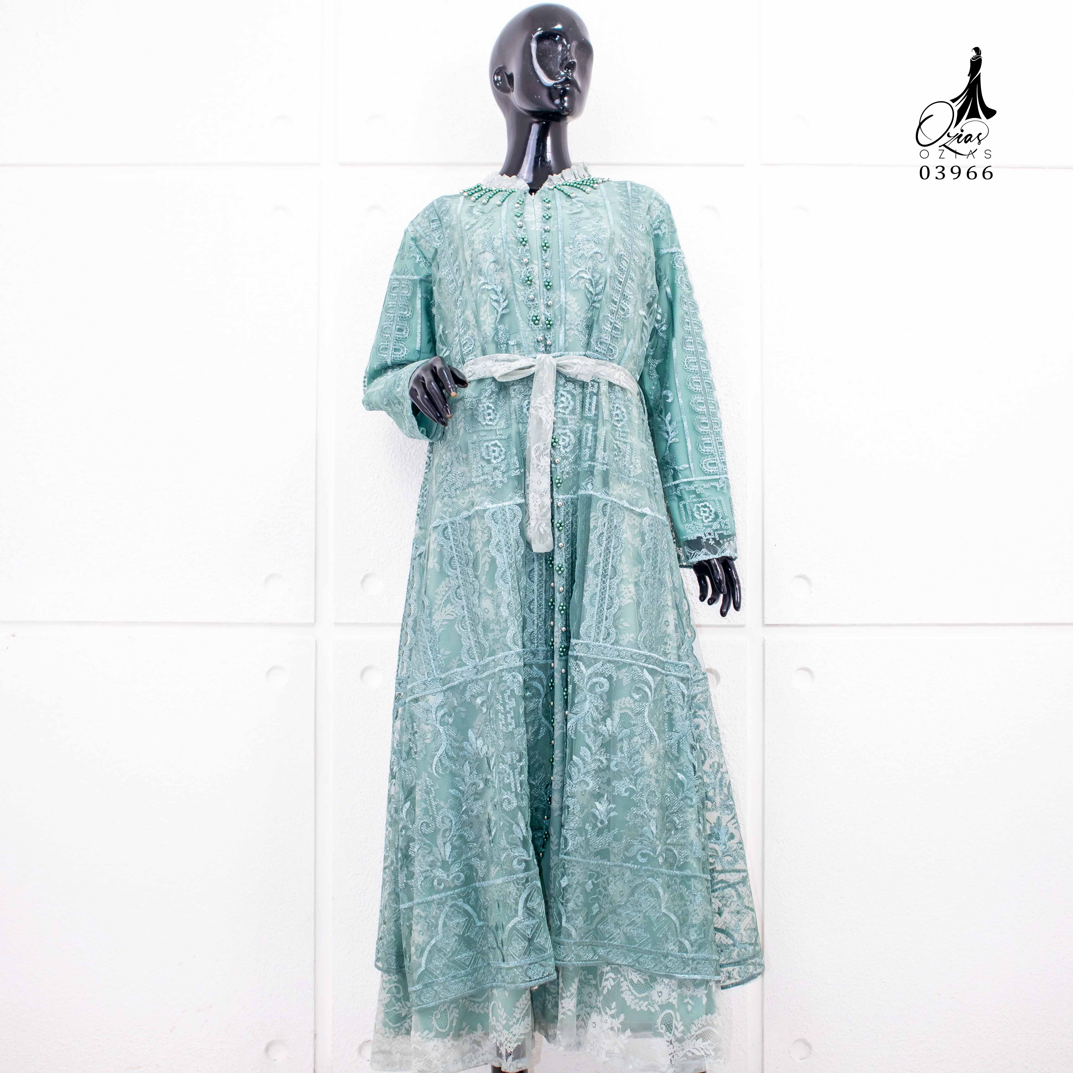 GAMIS OZIAS TILE CHANTILY 03966 LD 105 I Gamis Fashion Musimah I Gamis Kondangan Cantik