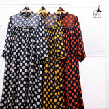 GAMIS OZIAS SIFON POLKA PREMIUM 03994 LD 105 I Gamis Wisuda Wanita I Gamis Pesta Muslimah Panjang Nyaman