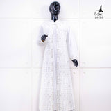 GAMIS OZIAS BROKAT FIMELA JUMBO 09884 LD 105 140 150 I Gamis Jumbo Muslimah I Gamis Formal I Jumbo 4XL 5XL
