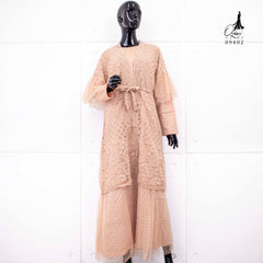 GAMIS OZIAS BROKAT PREMIUM 09402 LD 105 I Gamis Rompi Remaja I Gamis Kondangan Cantik Muslim Nyaman