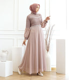GAMIS OZIAS BROKAT COMBI SIFON 09599 LD 105  I Gamis Simpel Umroh Muslim Nyaman