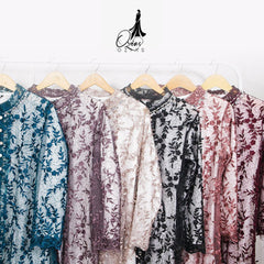 GAMIS OZIAS TILE 07240 LD 105 I Gamis Kondangan Wanita I Gamis Fashion Muslimah