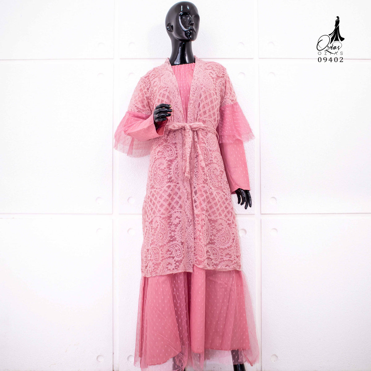 GAMIS OZIAS BROKAT PREMIUM 09402 LD 105 I Gamis Rompi Remaja I Gamis Kondangan Cantik Muslim Nyaman