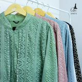 GAMIS OZIAS BROKAT ARABELLA 09874 LD 105 dan LD 120 I Gamis Pesta Simpel I Gamis Busui Friendly   Muslim Wanita Nyaman Panjang